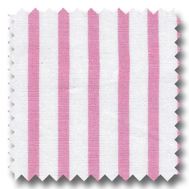 Discount Mania Stripe Poplin Pink and White - Custom Dress Shirt