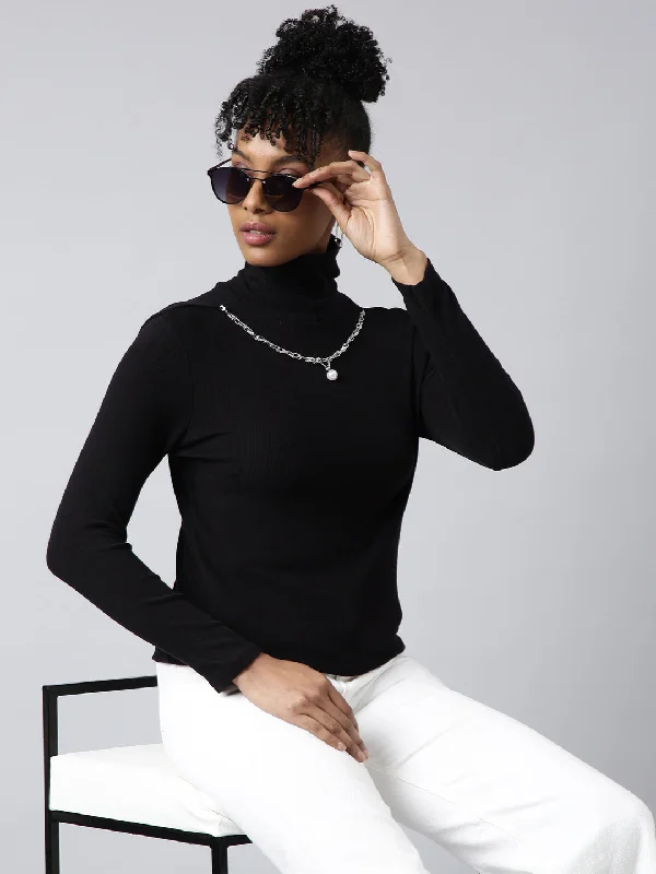 Weekend Specials to Indulge In Women Black Solid Top