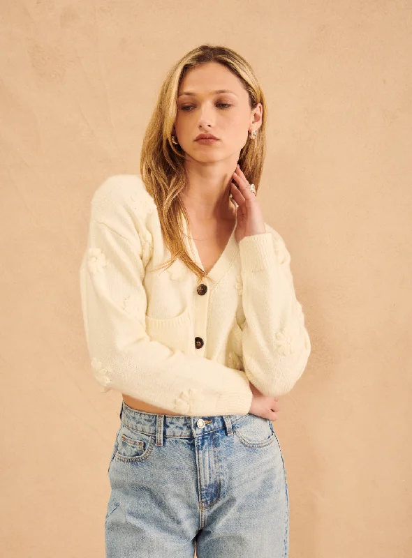Weekend Savings Sensation Laurent Cardigan - Vanilla Blossom