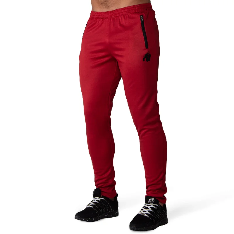 Don't Wait Ballinger Track Pants - Red/Black