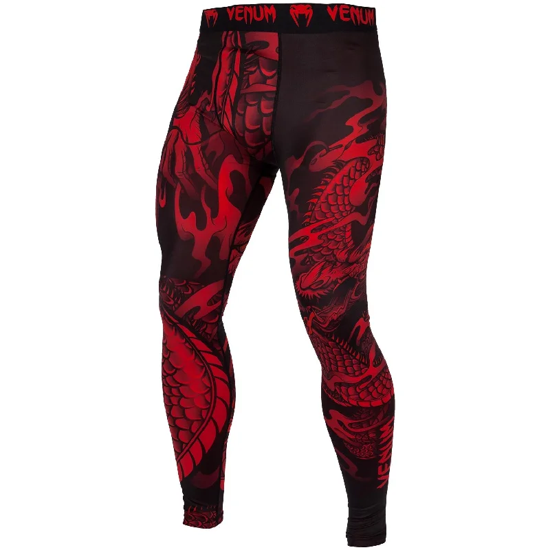 Value Deals Venum Dragon's Flight Compression Tights - Black/Red