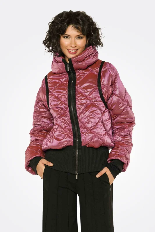 Today Only High Collar Jacket - Magenta