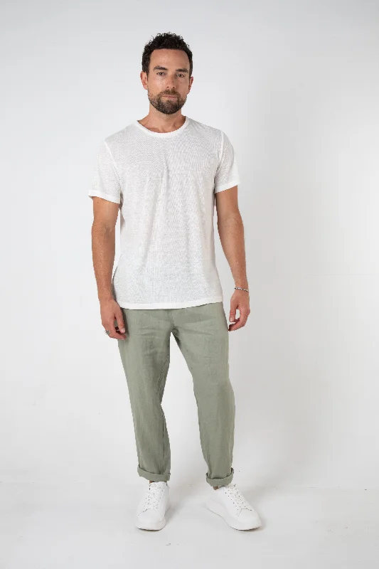Online Only RAVELLO LINEN PANT - SAGE