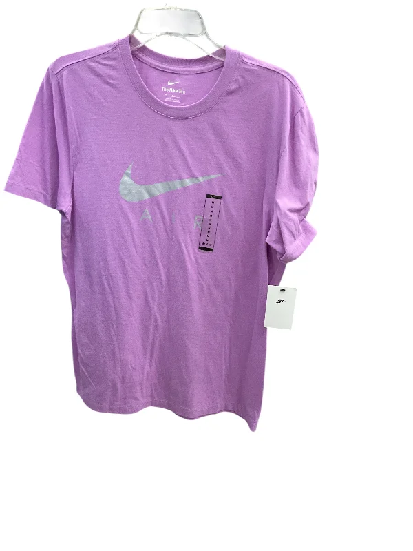Weekend Bargains Just for You Athletic Top Short Sleeve By Nike In Purple, Size: M