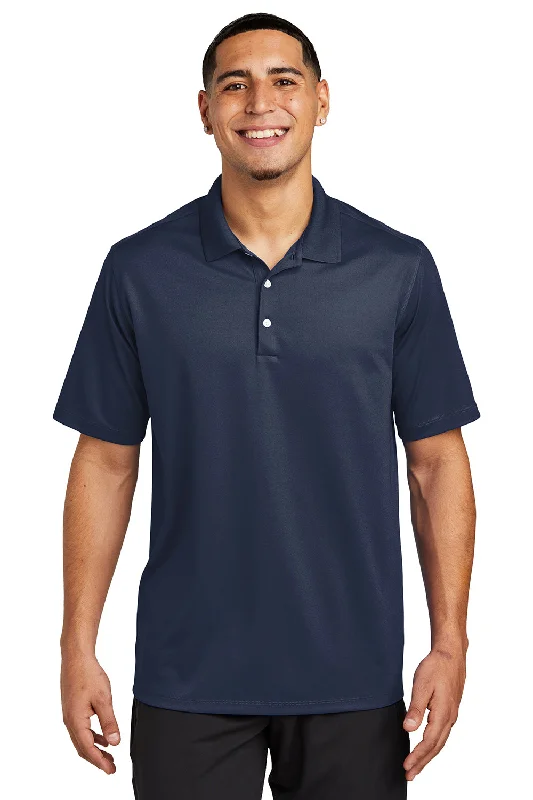 Act Fast Sport-Tek Mens Moisture Wicking Micropique Short Sleeve Polo Shirt - True Navy Blue