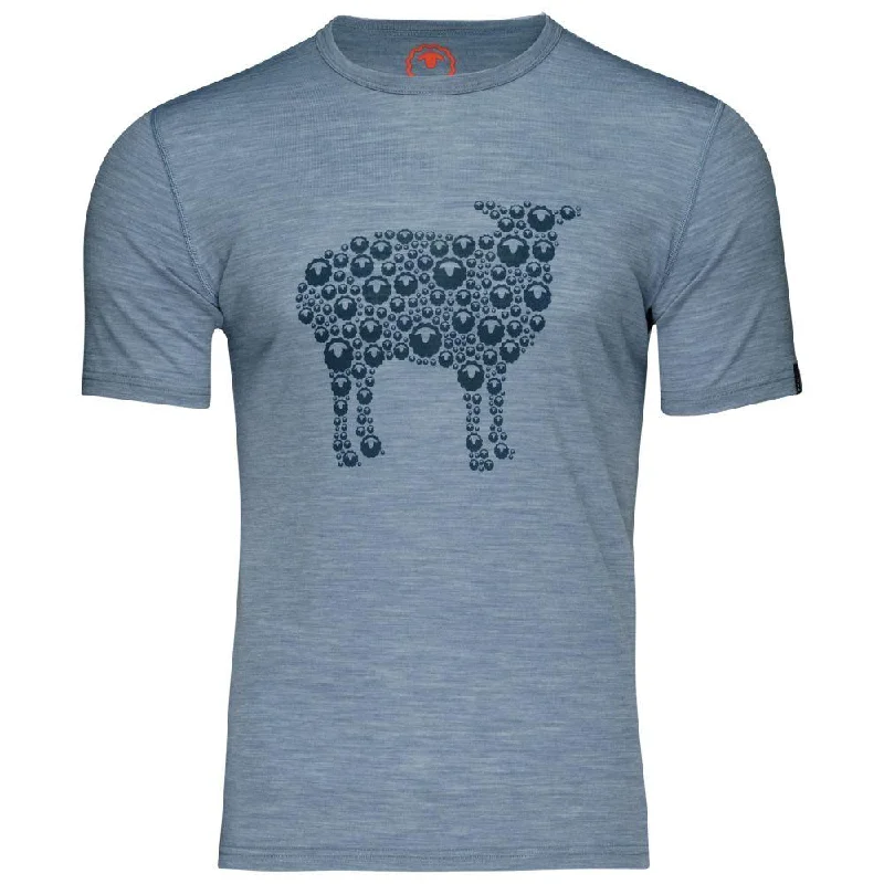 Bargain Prices Mens Merino 150 Sheep Tee (Sky)