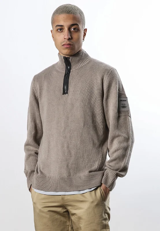 Super Sale BOX HALF ZIP KNIT TWIG