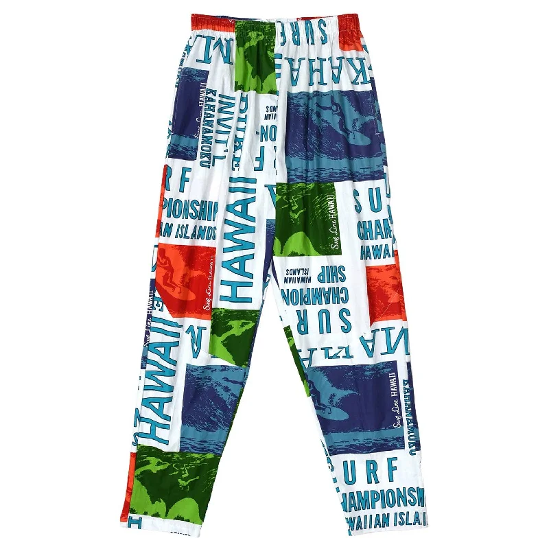 Deal Alert Cotton Jams Pants - Surf Contest Turqouise