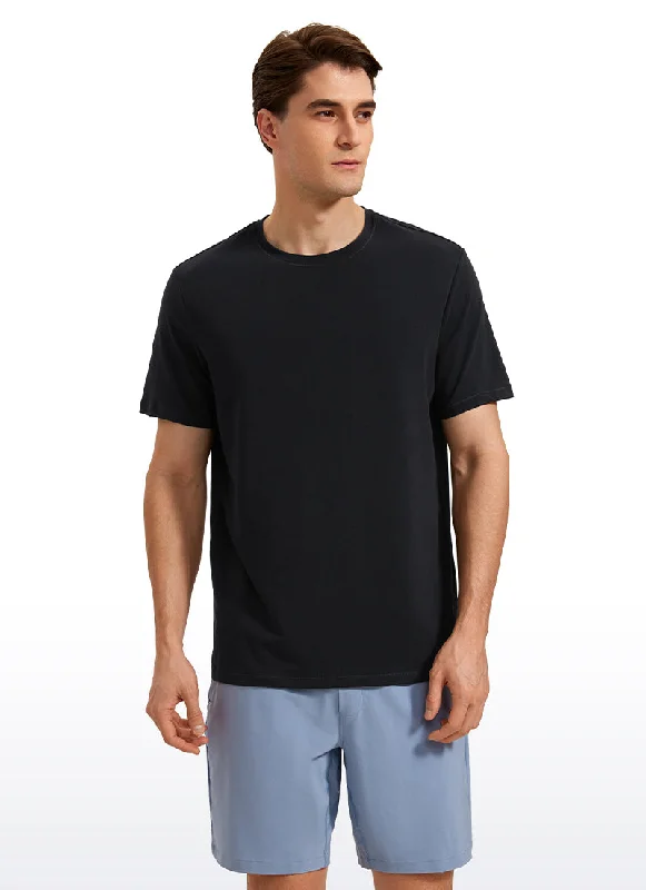 Mega Sale Pima Cotton T-Shirts Short Sleeve Crew Neck