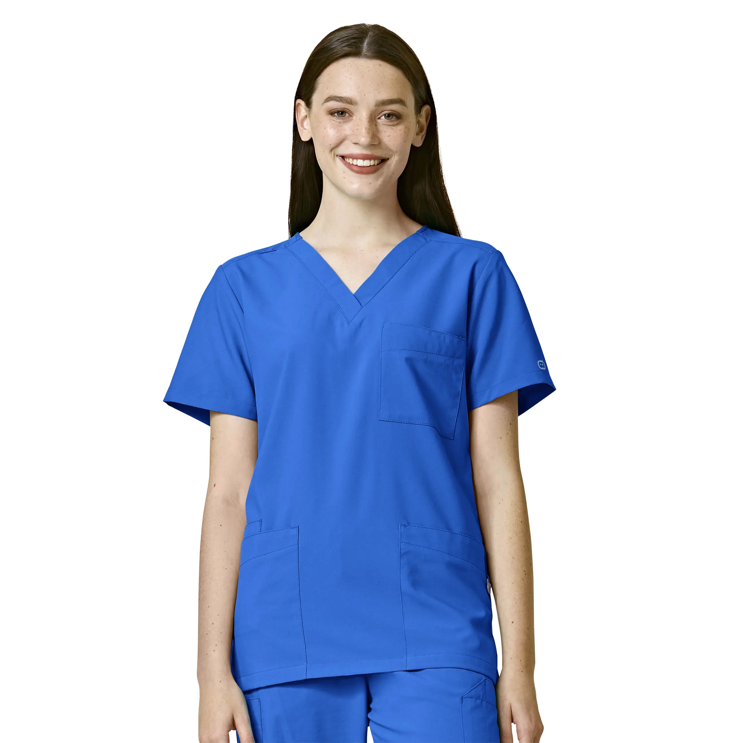 Great Deals Wink Unisex 4 Pocket Utility Scrub Top - Royal Blue