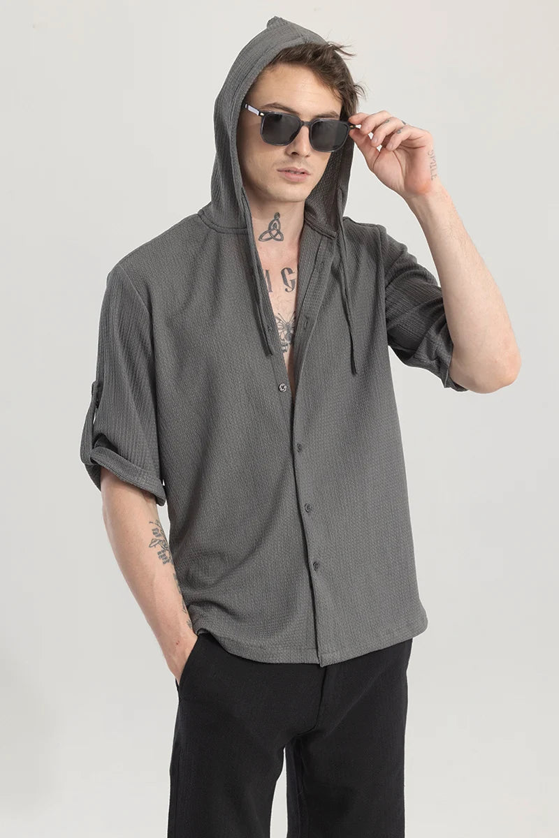 Don't Wait HoodiniShirt Iron Grey Hoodie