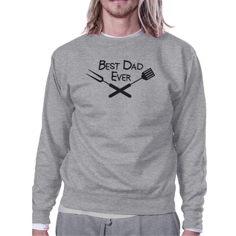 Don't Delay Best Bbq Dad Grey Unisex Sweatshirt Pullover Fleece Round Neck