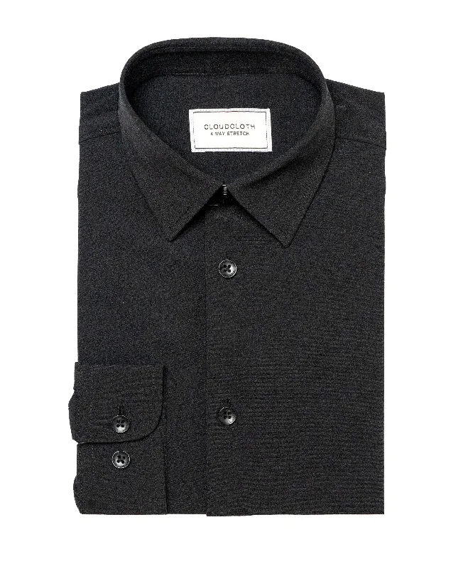 Price Slash MSH9801 Black- 4Way Stretch Shirt. Available in 17 Colors!