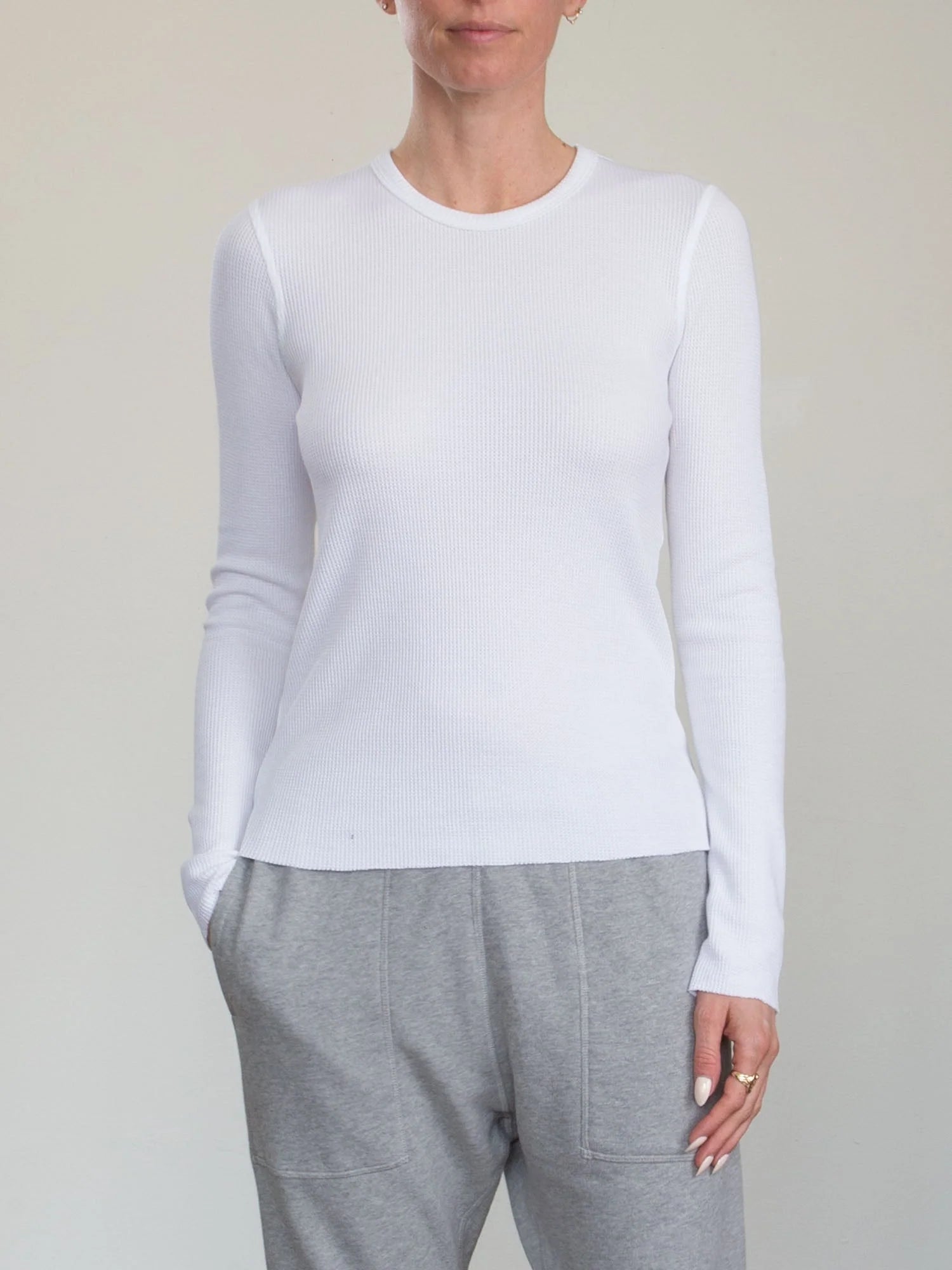 Time-Sensitive Jimmy Thermal Tee - White