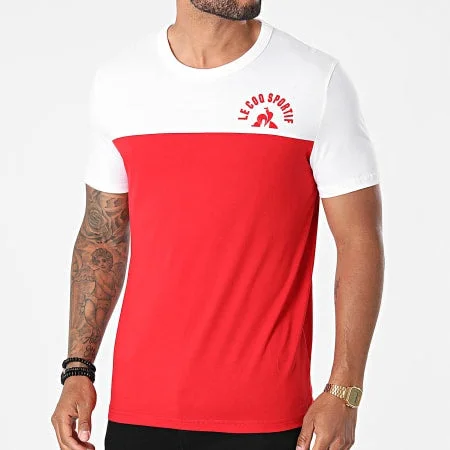 Hurry In LE COQ SPORTIF SAISON 2 TEE - MENS - RED/WHITE