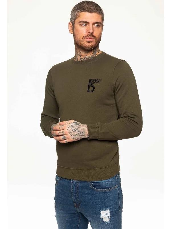 Act Fast BBH Mens Plain Sweatshirt Crew Neck Jersey Fleece  | Bound By Honour