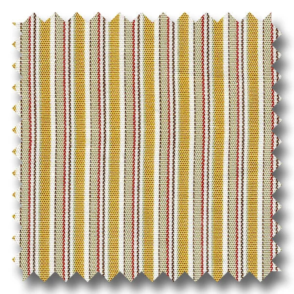 Reduced Price Custard, Tan and Multiple Stripe Poplin - Custom Dress Shirt