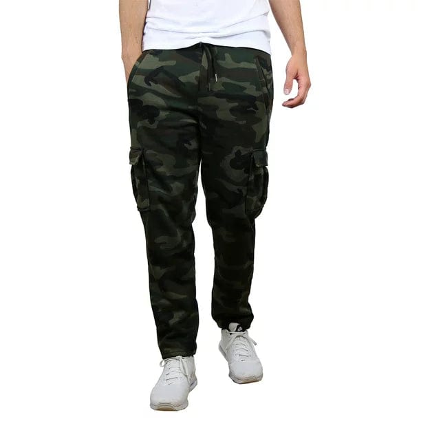 Deal of the Week Men's Fleece Cargo Sweatpants With Open Bottom (Sizes, S-2XL)