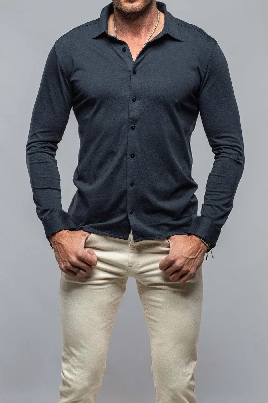 Fantastic Deals Cambria Button Up Polo in Navy
