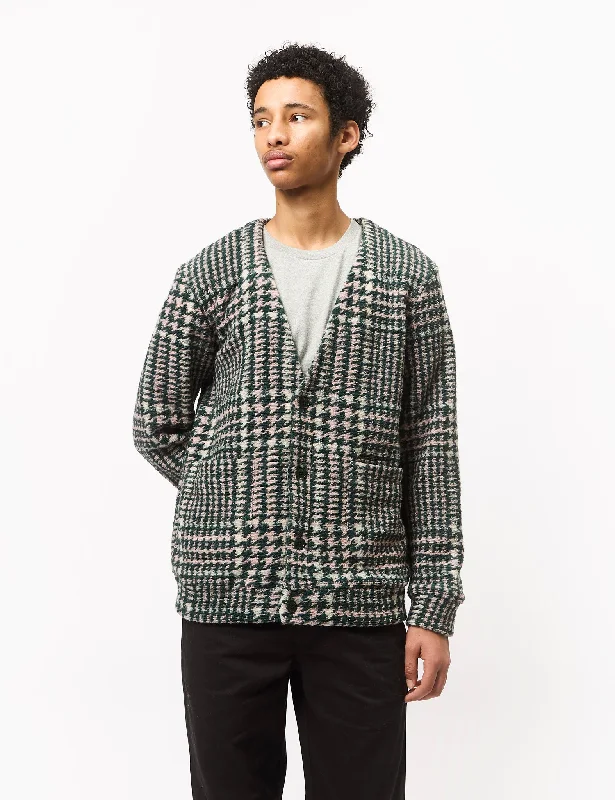 Year-End Sale Portuguese Flannel Gales Cardigan - Green/Rose