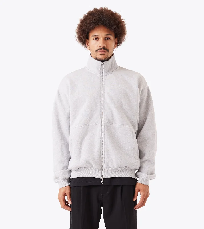 Mega Deal Zip Funnel Sweat Grey Marle
