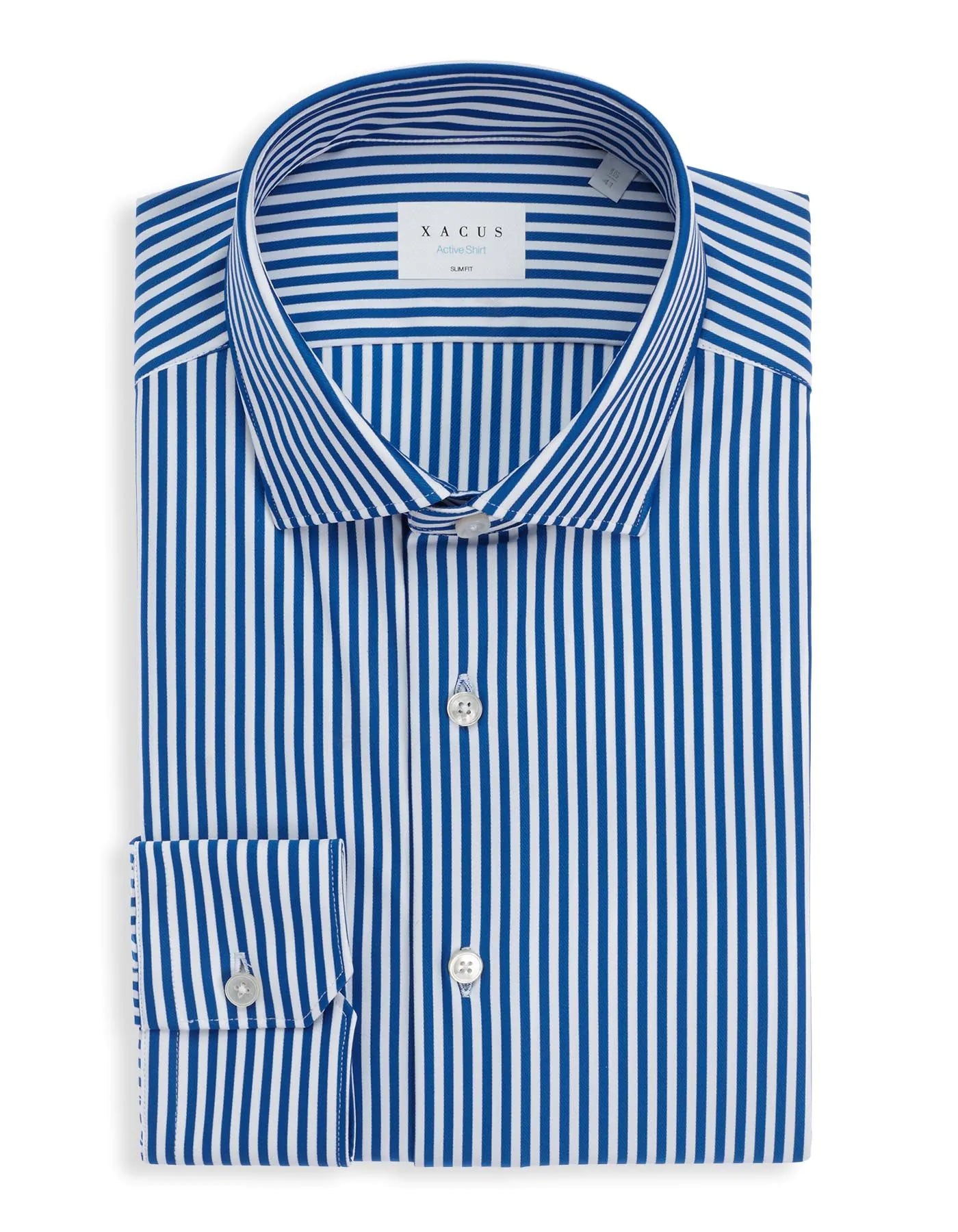 Weekend Specials to Snag ID24124-Xacus Active Stretch Blue Stripe