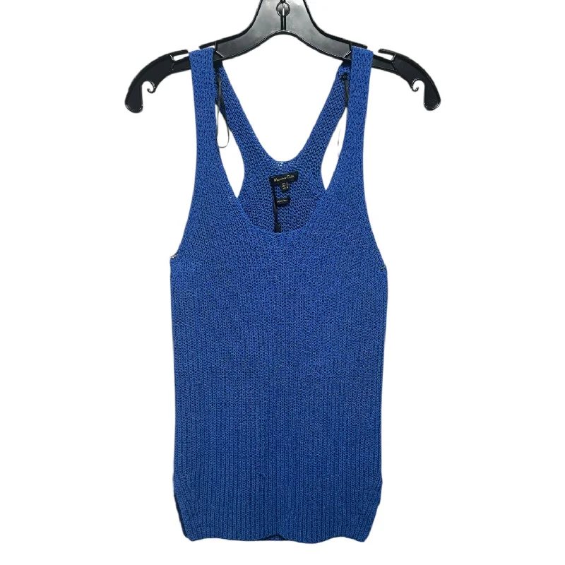 Weekend Deals That Thrill Knit Top Sleeveless By Massimo Dutti In Blue, Size: S