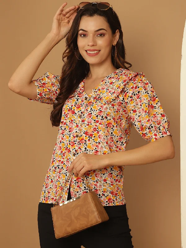Weekend Specials You Can't Miss Floral Printed Women's Top