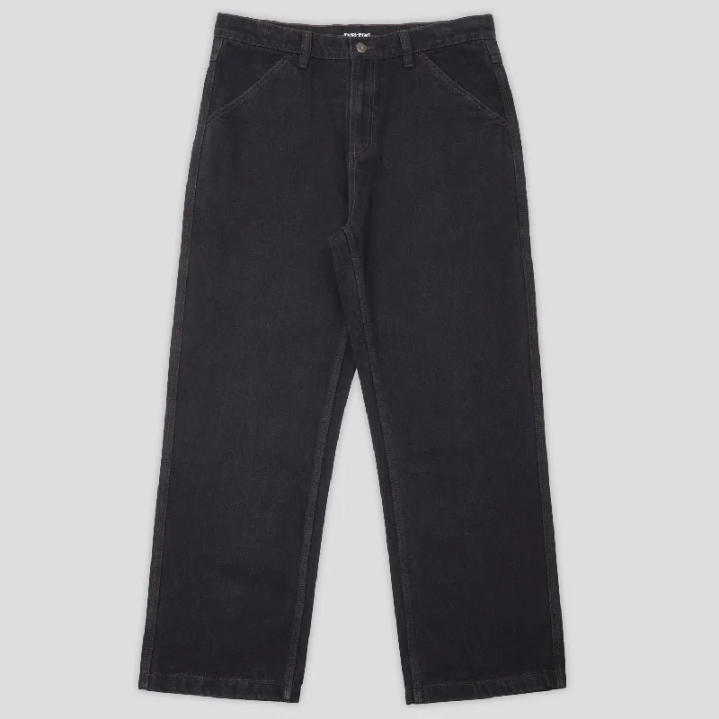 Seasonal Sale Pass~Port Workers Club Denim Jean - Washed Black / Brown Stitch