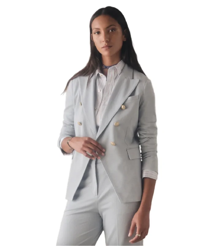 Your Weekend, Your Savings Double Breasted Blazer - Aquamarina