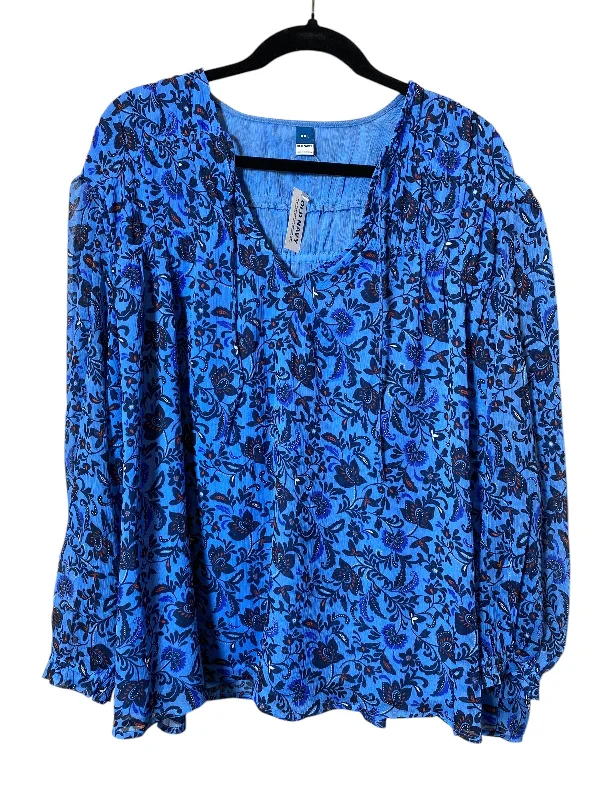 Special Offer Top Long Sleeve By Old Navy In Blue, Size: Xxl