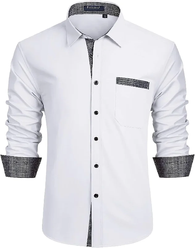 Special Discount Casual Formal Shirt with Pocket - WHITE