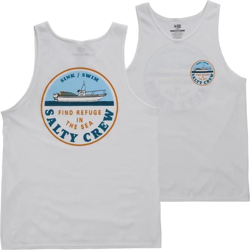 Deal Explosion Salty Crew Dawn Patrol Tank - White