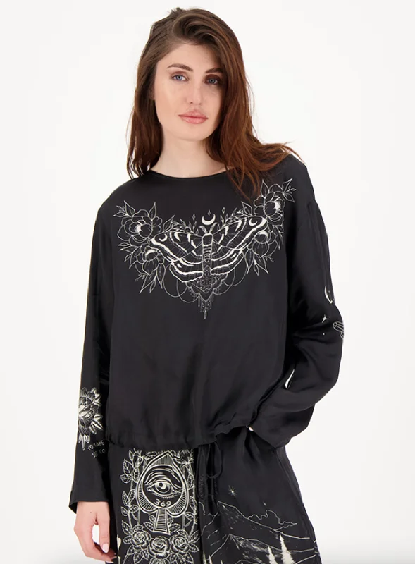 Weekend Savings Spree Beatrice Blouson Magic Top - Black