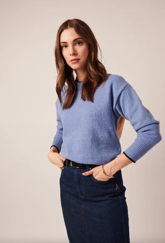 Weekend Shopping Extravaganza Leia Colorblock Sweater - Neptune Camel