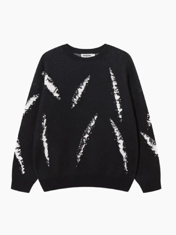 Unmissable Offer [XPKAEAX] hole design loose sweater na900