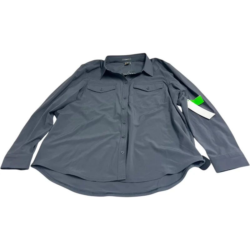 Major Deal Top Long Sleeve By Eddie Bauer In Grey, Size: Lp