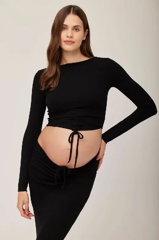 Weekend Discounts to Celebrate Soft Rib Long Sleeve Top