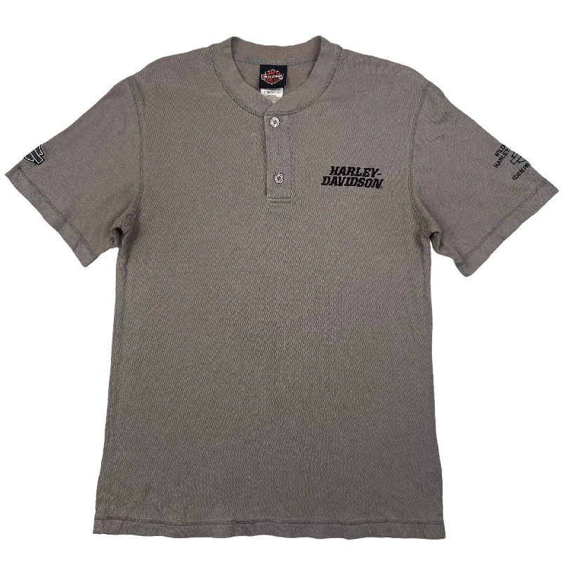 Deal Mania Harley-Davidson Grey Polo T-shirt