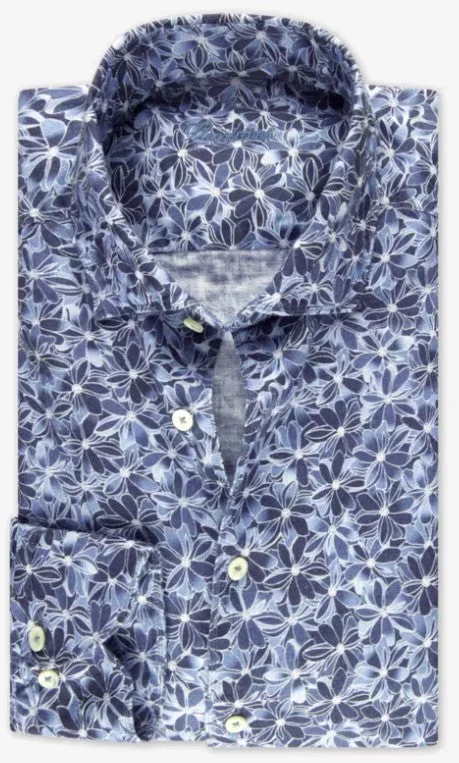 Lowest Rates ID24349-Stenstroms Floral Linen Blue