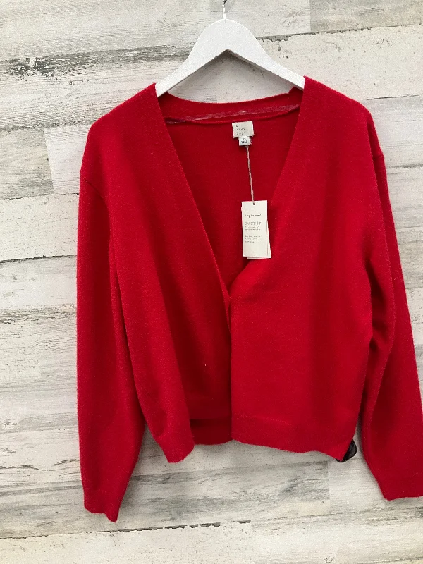 Weekend Specials to Snag Sweater Cardigan By A New Day In Red, Size: Xl