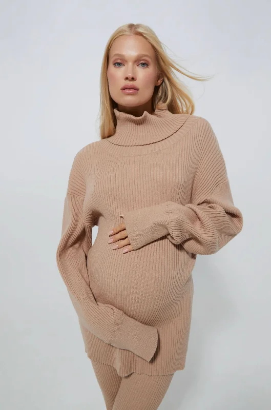 Weekend Shopping Made Better Cozy Knit Oversized Turtleneck Sweater