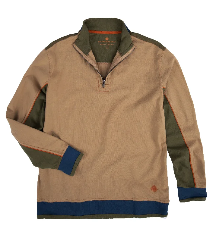 TIME-Limited Offer A-List Color Block Zip Mock