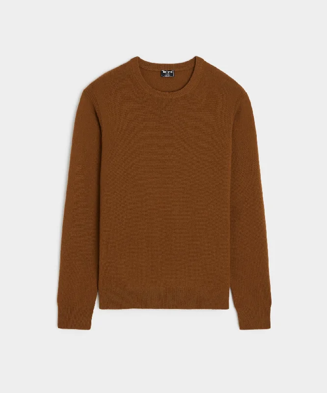 Price Reduction Cashmere Crewneck in Toasted Coconut