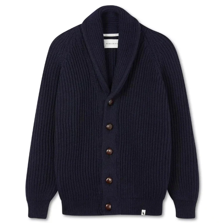 Unbeatable Prices Navy Wilkinson Merino Wool Shawl Cardigan