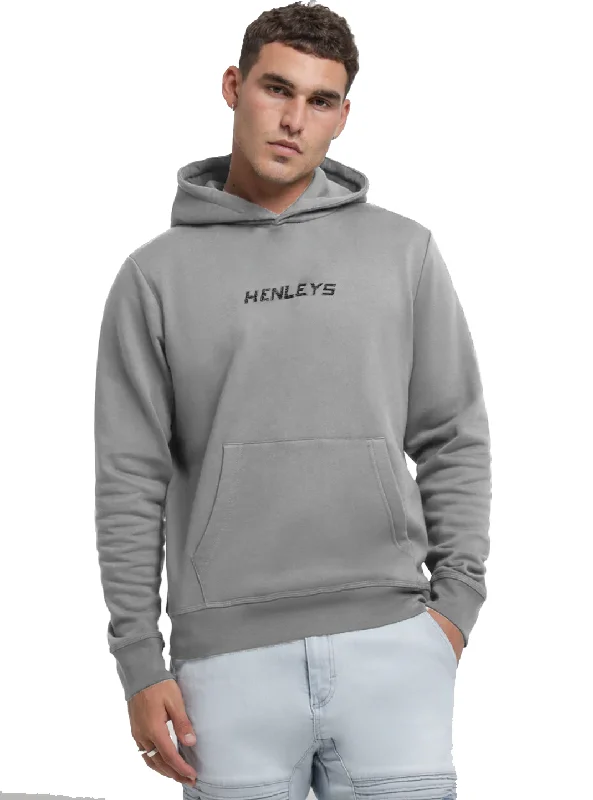 Weekend Deals to Make You Happy Henleys Defence Tonal Hooded Sweater - Mens - Grey