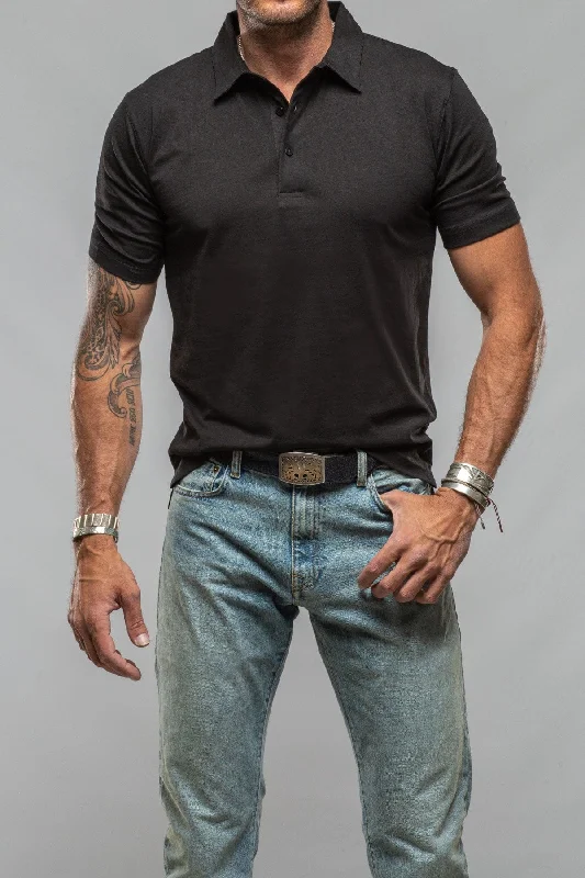 Instant Discount Cruz Cotton Polo in Black