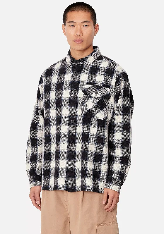 Weekend Deals You Can't Resist Carhartt WIP Witten Check Shirt, Black & Blue
