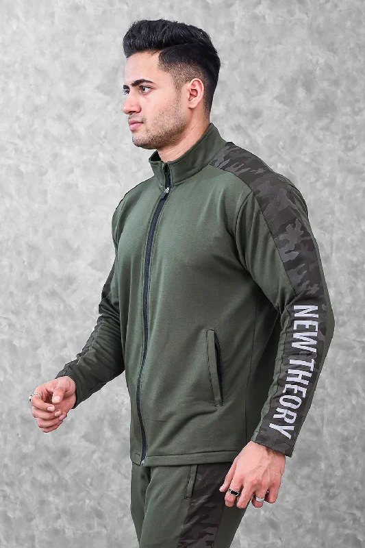 Year-End Sale Active Camo Jacket- Olive