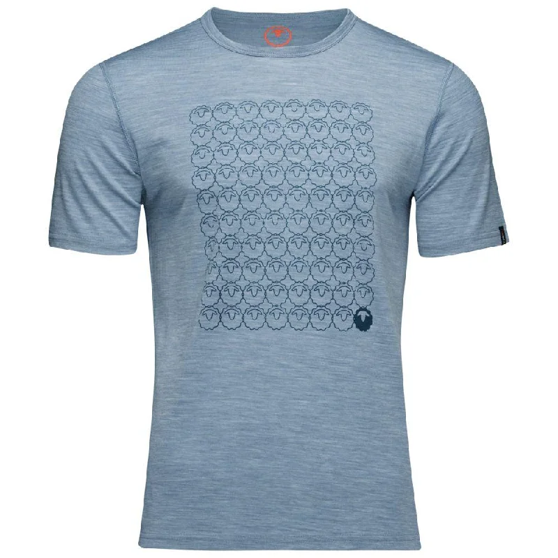 Weekend Offers That Amaze Mens Merino 150 Odd One Out Tee (Sky)